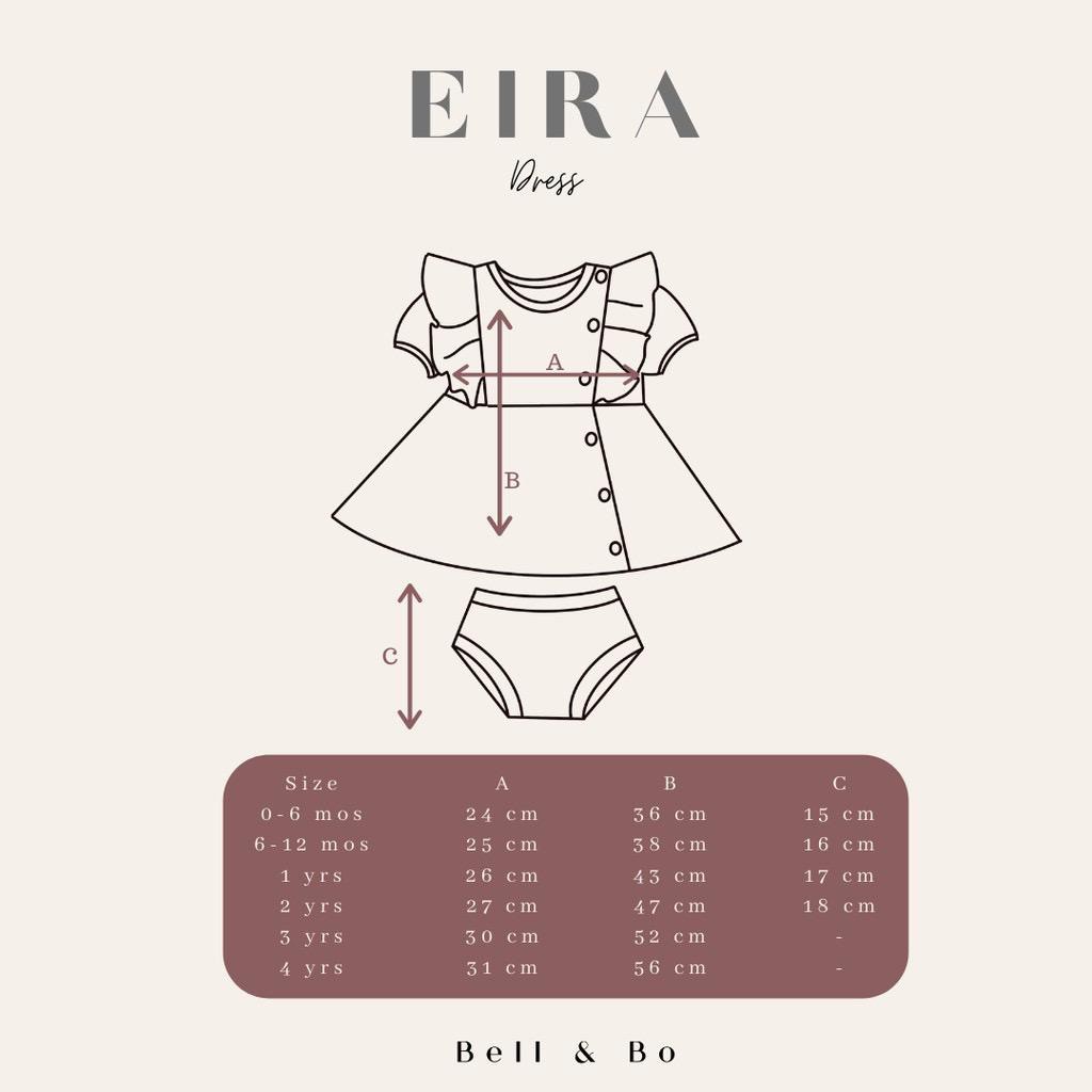 BELL AND BO EIRA DRESS ANAK PEREMPUAN BAJU ANAK