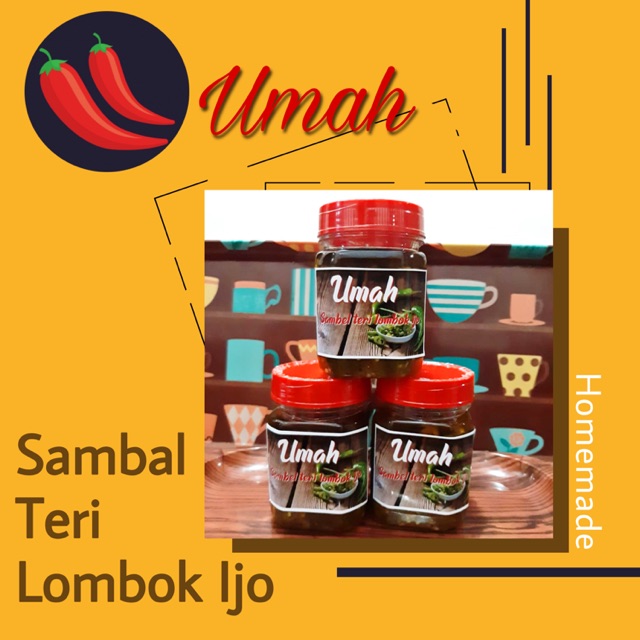 

Sambal Teri Lombok Ijo Homemade