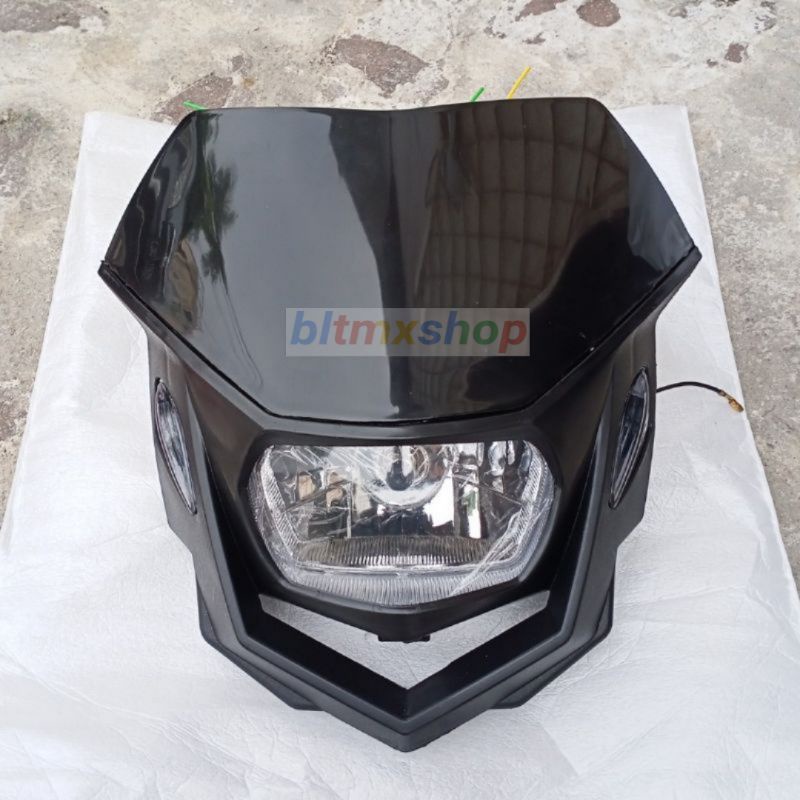 headlamp lampu depan polisport 01 reflektor polisport 1 modifikasi klx 150 bf dtracker new crf 150 l