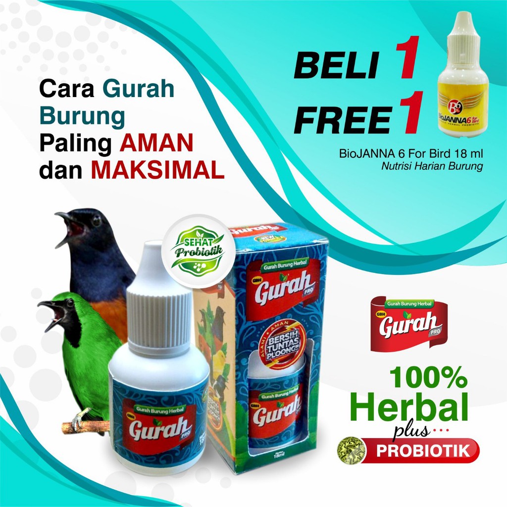 GURAH PRO | OBAT GURAH BURUNG PROBIOTIK | OBAT SERAK BURUNG PROBIOTIK | SUPER GACOR