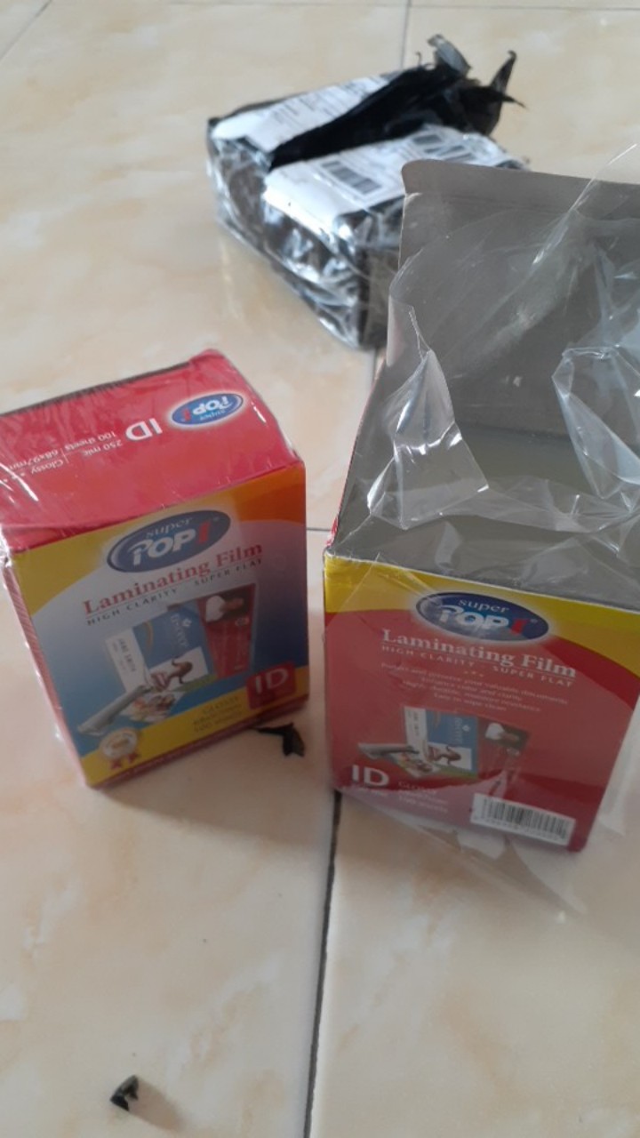 Laminating Film 250 Mikron Ktp 68 Mm X 97 Mm 250 Mikron (1 Pak = 100 Pcs)