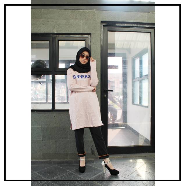 KAOS TUNIK IMPORT MOTIF PULKADOT