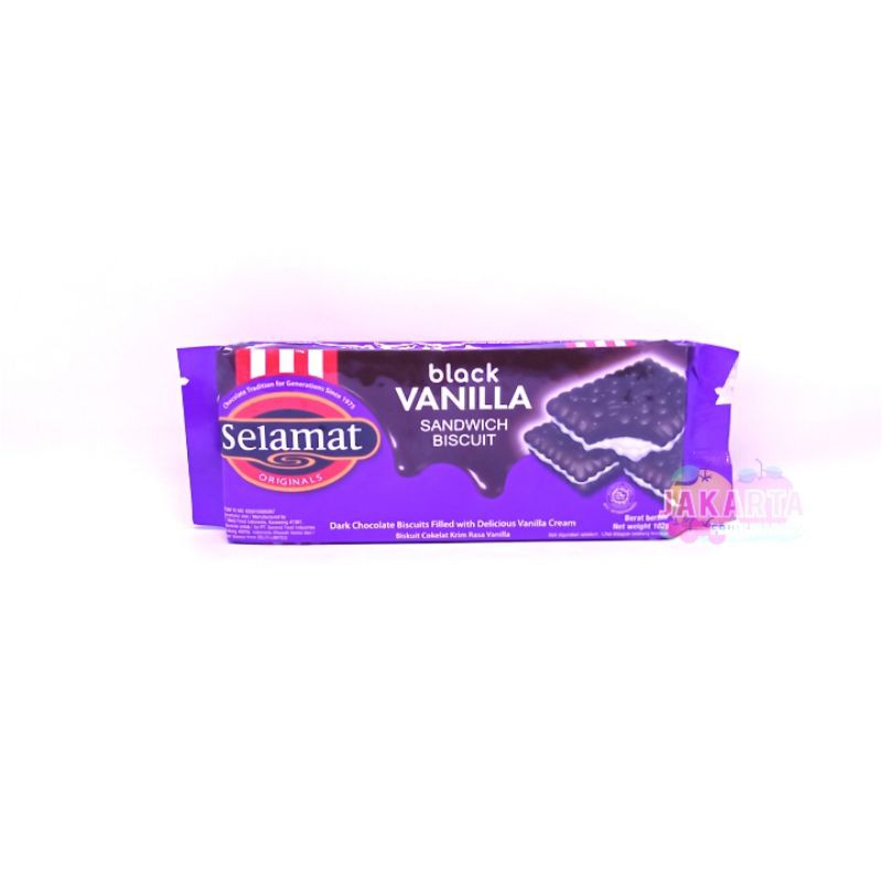 

(BISKUIT KRIM) SELAMET BISKUIT BLACK VANILLA 102G