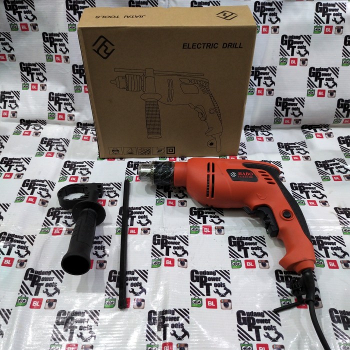 Mesin Bor Besi Beton Tembok Tangan 13mm Habo