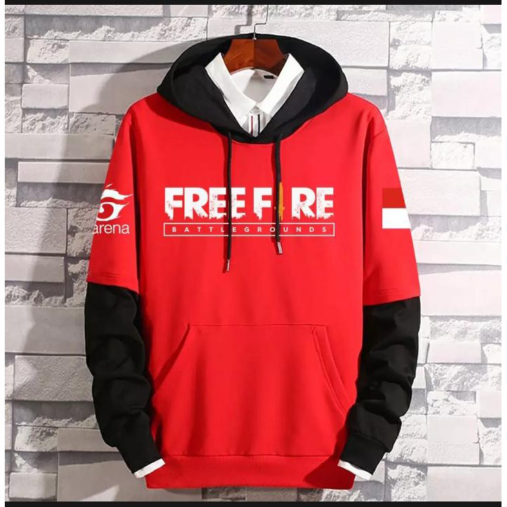 Sweater Hoodie Jaket Pria/Wanita/Anak FF/Free Fire Hoodie Sweater Jaket Terlaris Bisa Cod