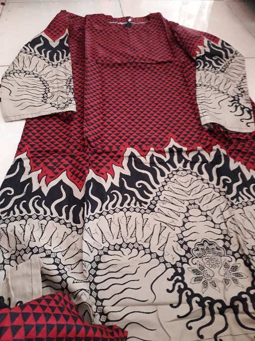 Baju Batik Couple Kemeja Tunik Batik Copel Pasangan Capel Kapelan Seragam Kerja Kator Wanita Pria