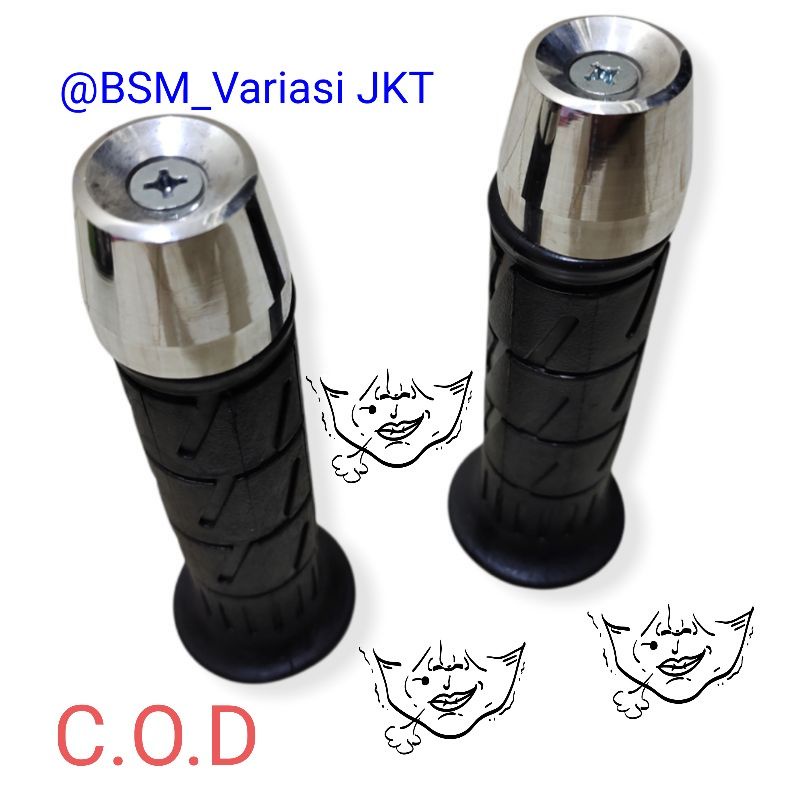 COD HANDGRIP KAZE SET JALU STANG CROME MODEL PCX KANAN KIRI UNIVERSAL