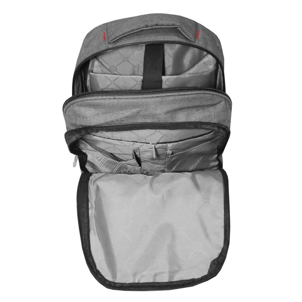 Carboni Tas Ransel Laptop 17 Inchi RA00014 Polyester Serat Sintetis Original - Grey + Raincover