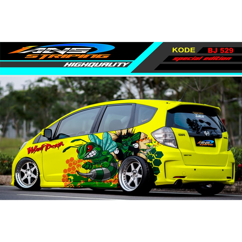 STICKER MOBIL HONDA JAZZ BRIO AGYA SWIFT YARIS / DECAL STICKER MOBIL TERBARU / STIKER MOBIL BEE