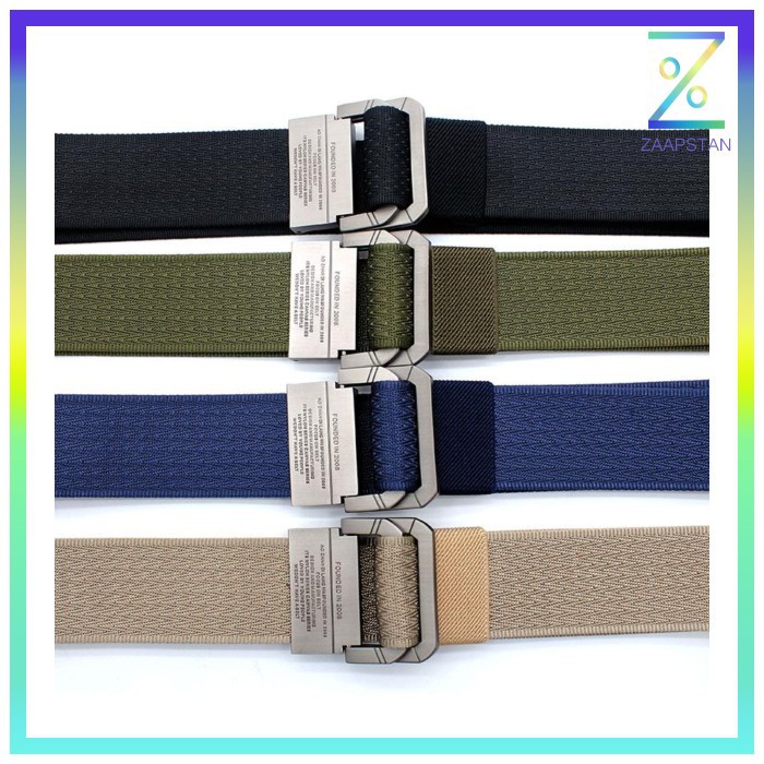 Tali Ikat Pinggang Pria Canvas Buckle Belt Founded in 2008 - Khaki