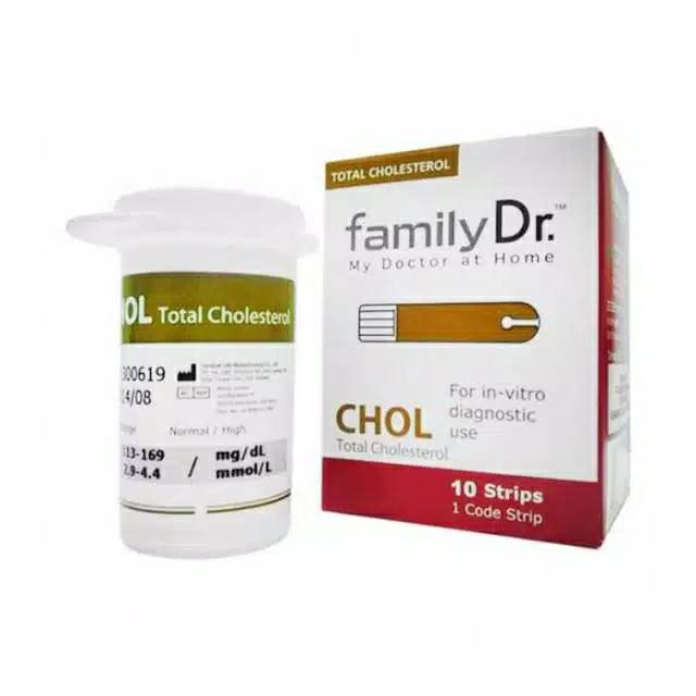 FAMILY DR STRIP ISI ULANG TEST CHOLESTEROL STIK KOLESTEROL