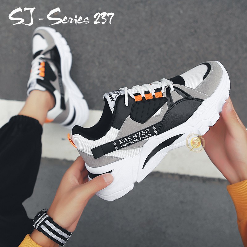 [Jwalk] Sepatu Sneakers Pria Trendy Kualitas Import Super Premium - 237