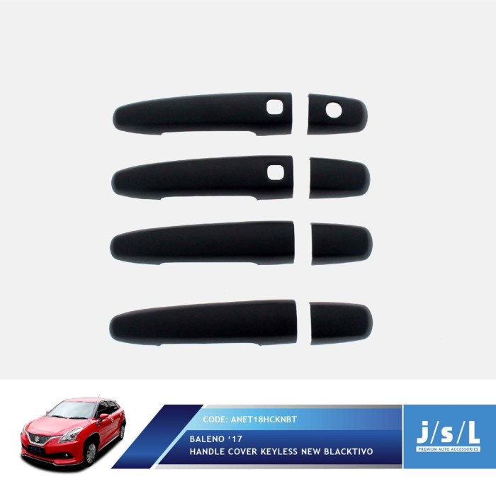 Cover Handle Suzuki Baleno Black Doff Smart Keyless Blacktivo