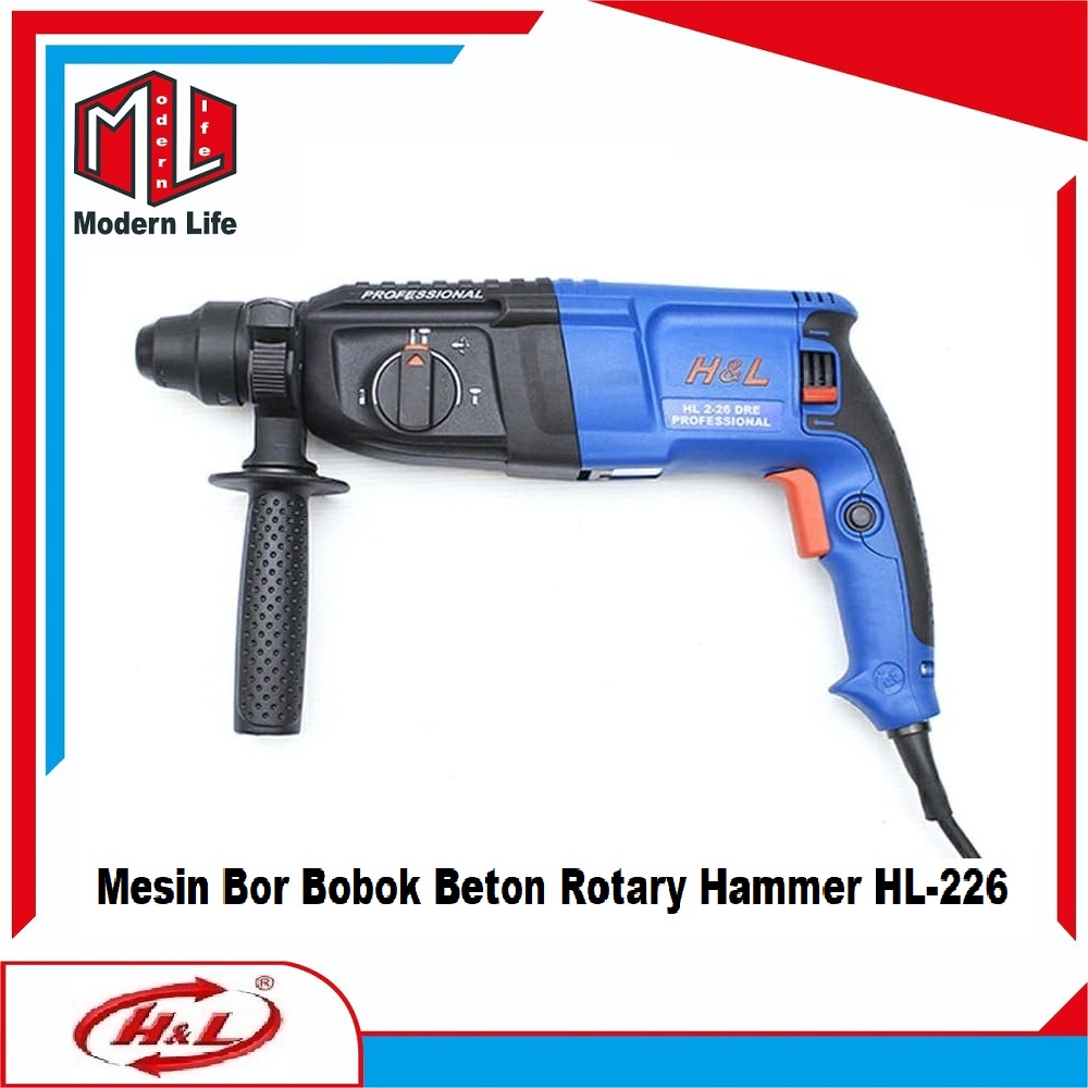 Mesin Bor Beton Rotary Hammer Demolition Bor Bobok Beton HL 2-26DRE