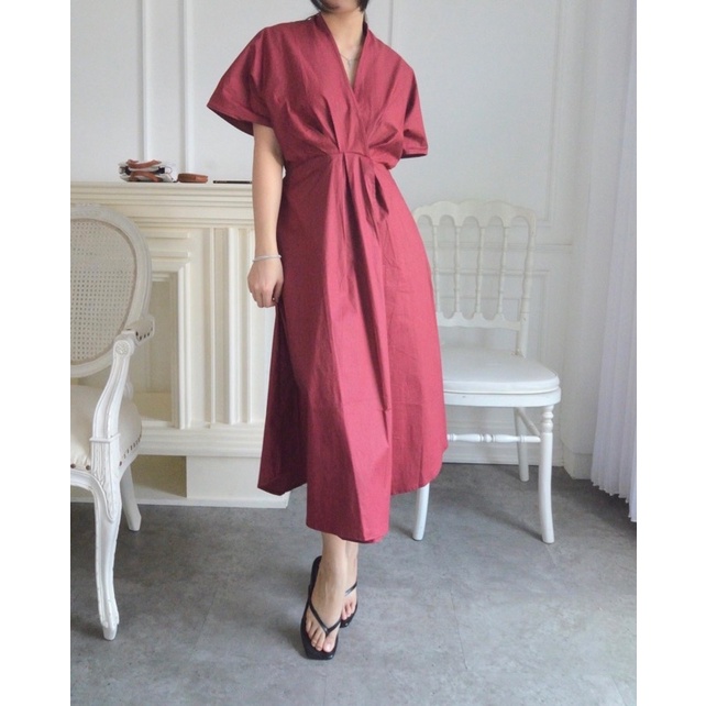 Selim Label Keiko Dress Kimono Dress Katun Linen Dress Bumil Dress