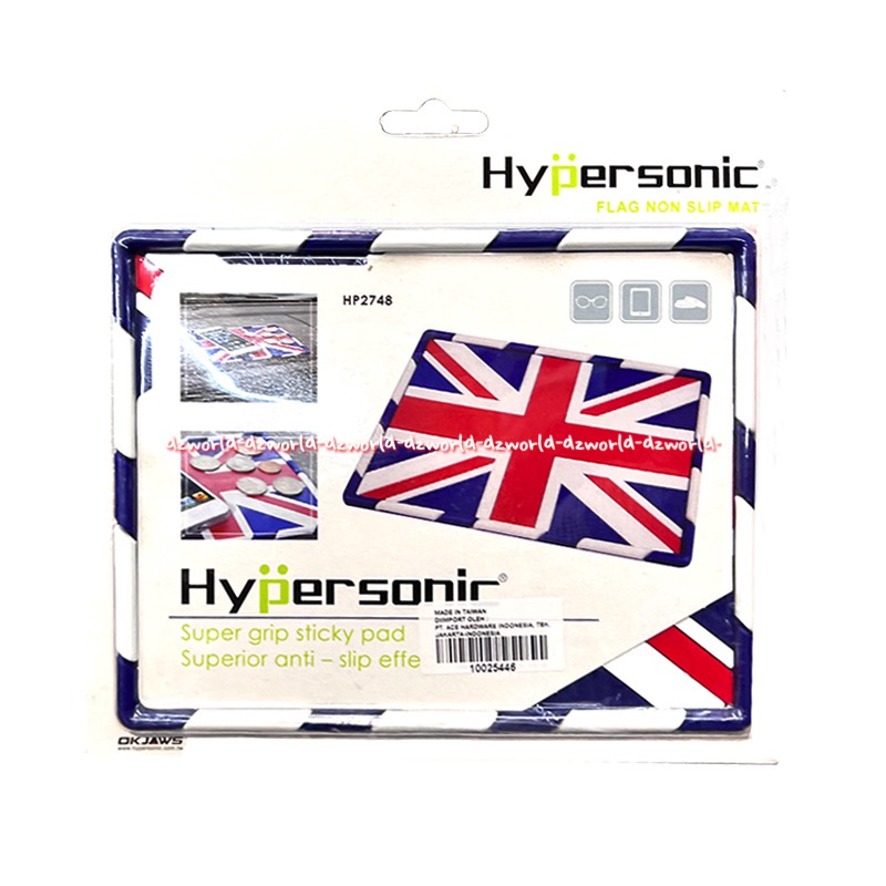 Hypersonic Flag Non Slip And Mat Alas Dashboard Mobil Motif Bendera Inggris England Anti Slip Bisa Untuk Koin Kunci Hyper Sonik