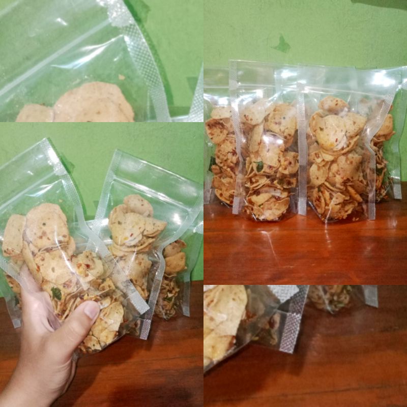 

Baso goreng (Basreng) pedas daun jeruk
