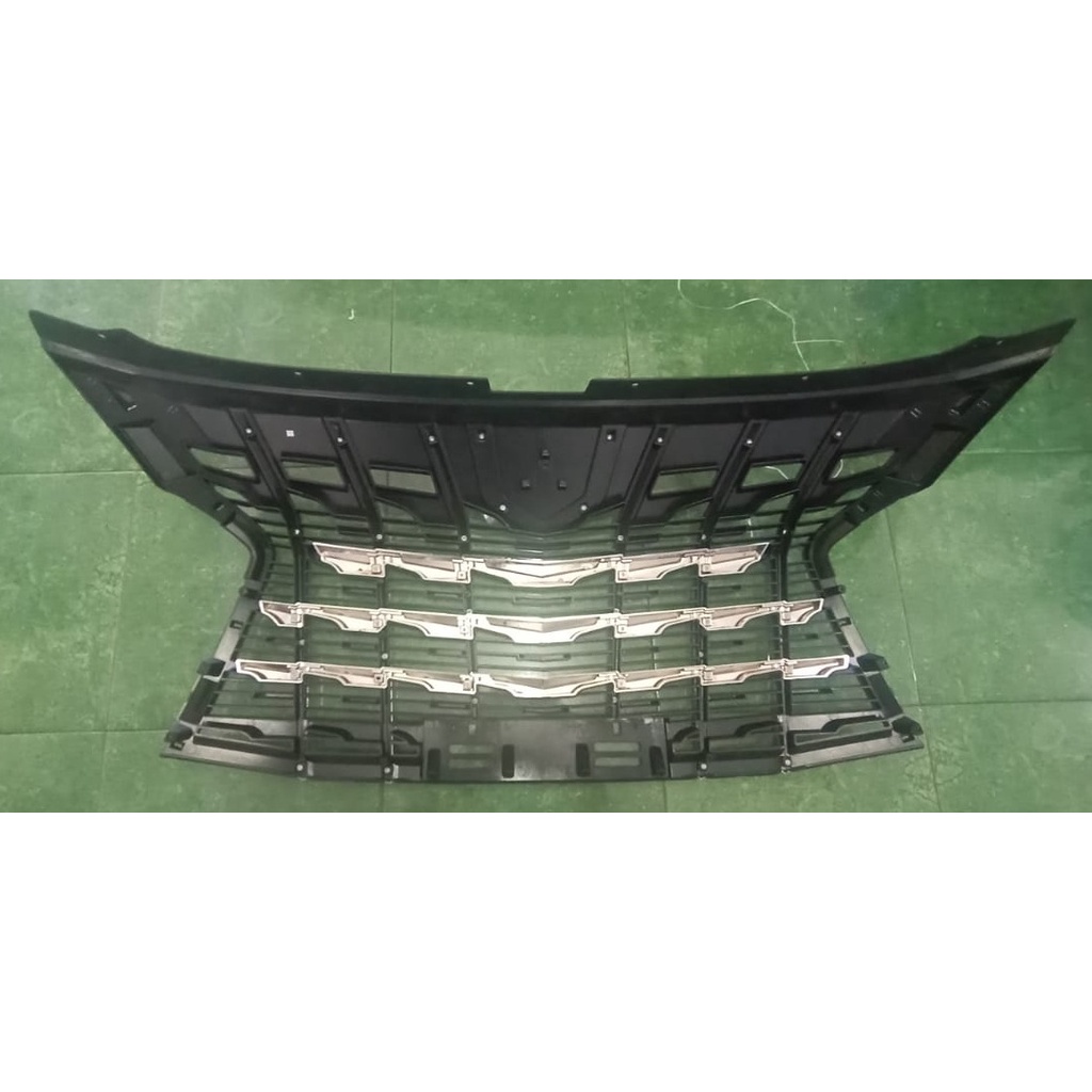 GRILL PAJERO 2021 UP MODEL ALPARD HITAM GLOSY LIST CHROME