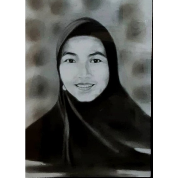 

Lukis wajah/Lukis potrait/Lukis hitamputih/A3