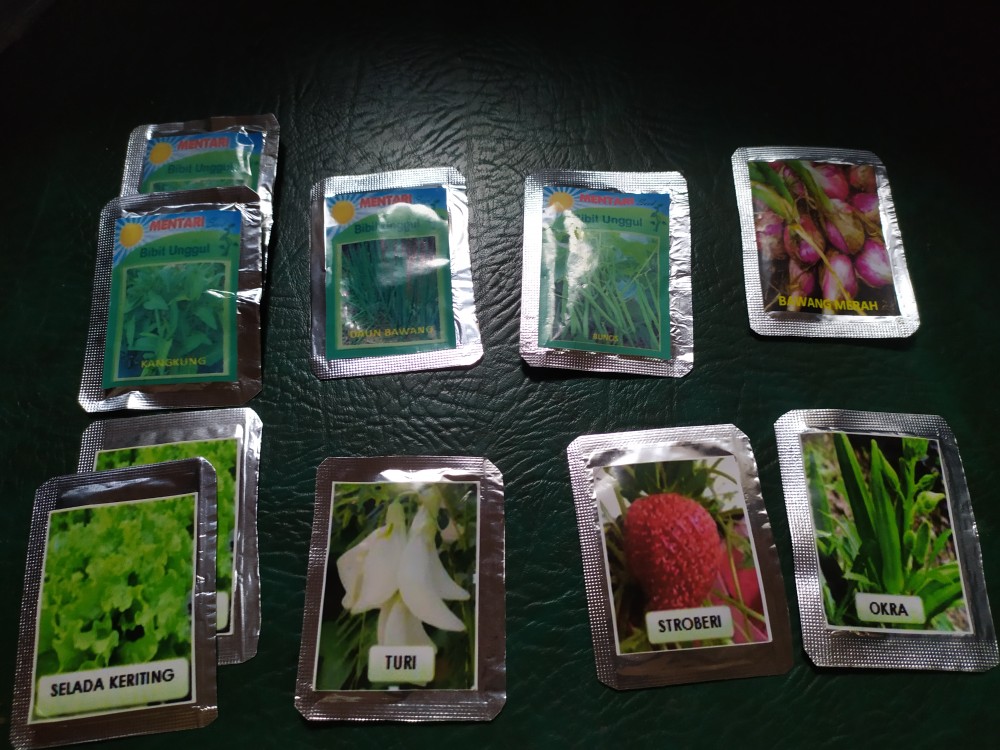 200 Biji Benih Kangkung Bangkok Cap Panah Merah