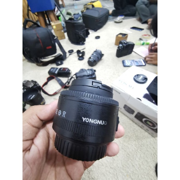 lensa fix yongnuo 35mm fullset