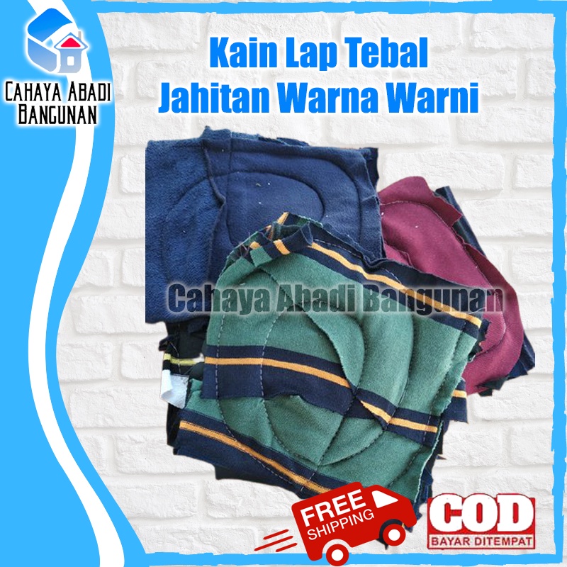 Kain Lap Majun Perca Warna Jahitan