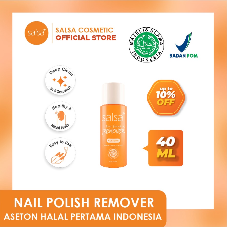 𝐑𝐀𝐃𝐘𝐒𝐀 - SALSA Nail Polish Remover - Aseton HALAL Pembersih Cat Kuku