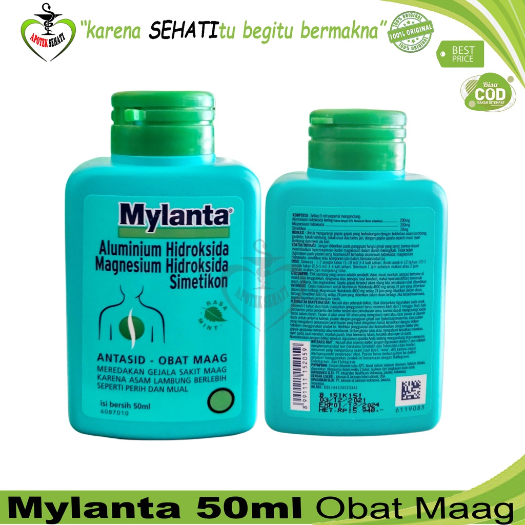 Mylanta Syrup 50 Ml antasida obat lambung