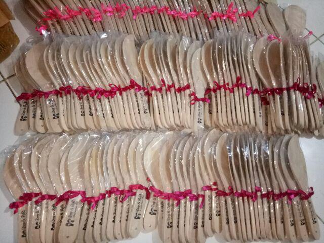 Centong Kayu Daun Lancip Murah Unik