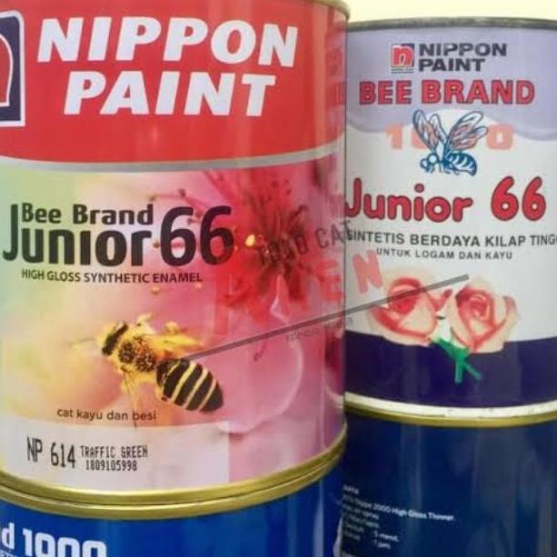 Cat kayu dam besi bee brand junior 66 nippon paint