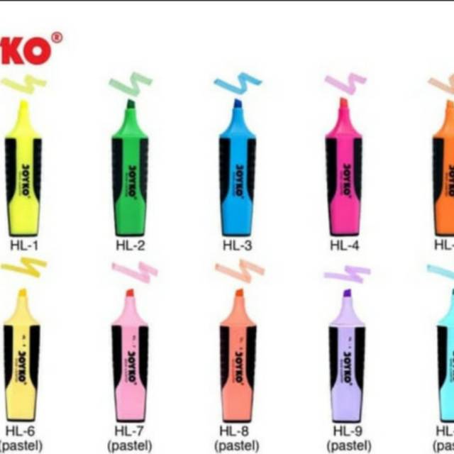 

Higlighter PASTEL / penanda catatan