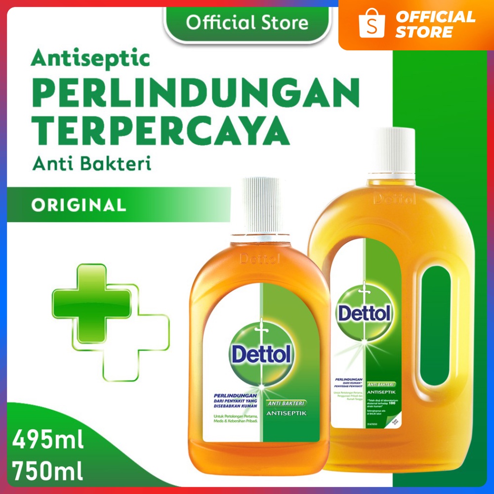 DETTOL - Antiseptik Dettol | Cairan Antiseptik Dettol 495ml/750ml