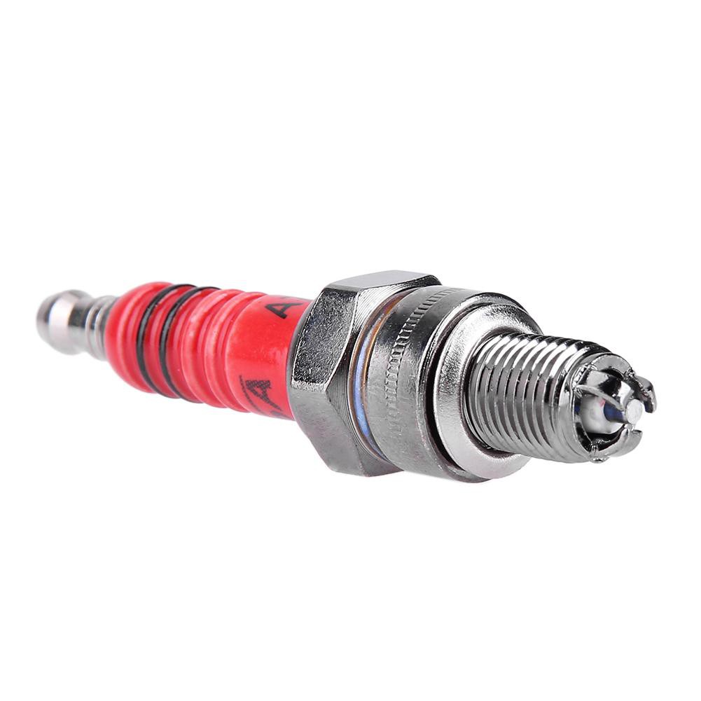 MOJITO YeSheng High Performance 3-Electrode Motorcycle Spark Plug A7TC for 50cc-150cc ATV