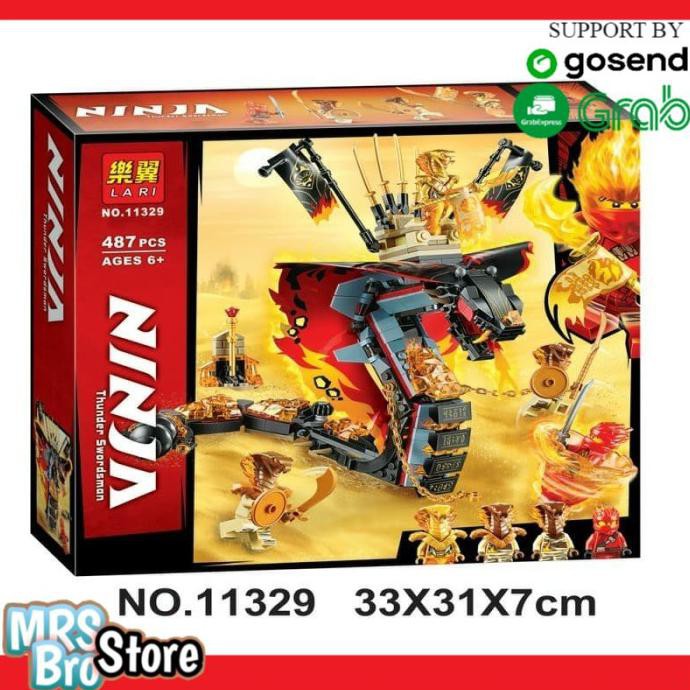 Lego Ninjago Ninja Go Ular Merk Lari 11329 Fire Fang Snake Kaijay Cole Karissapshop6