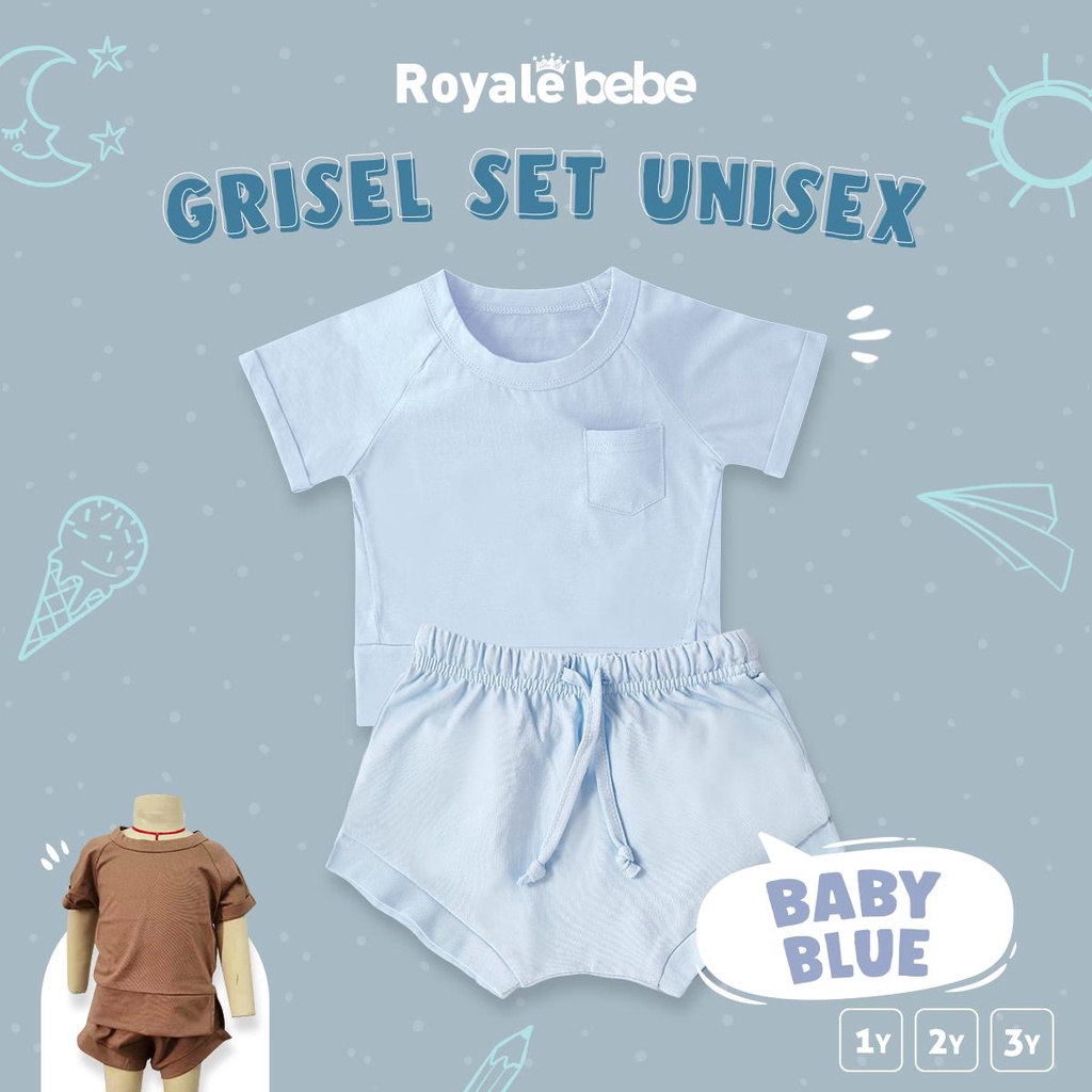 Royale Bebe Setelan Pendek Grisel Set / Setelan Anak