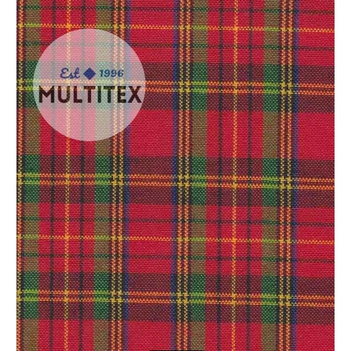 [GULUNGAN] Bahan kain kotak merah tc katun cotton yandet yarndyed kotak seragam kemeja rok rompi ana