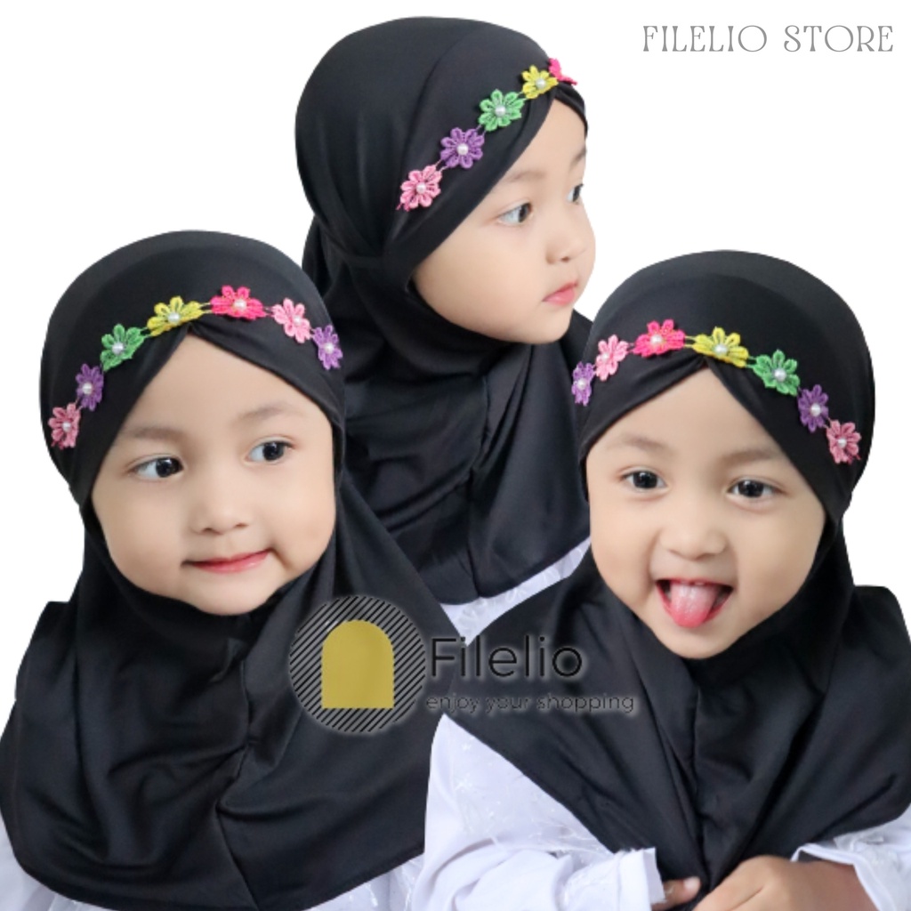 TERMURAH Kerudung Anak 1 tahun Melati Rainbow Hijab Anak 2 Tahun Murah Terbaru Krudung Anak Bayi