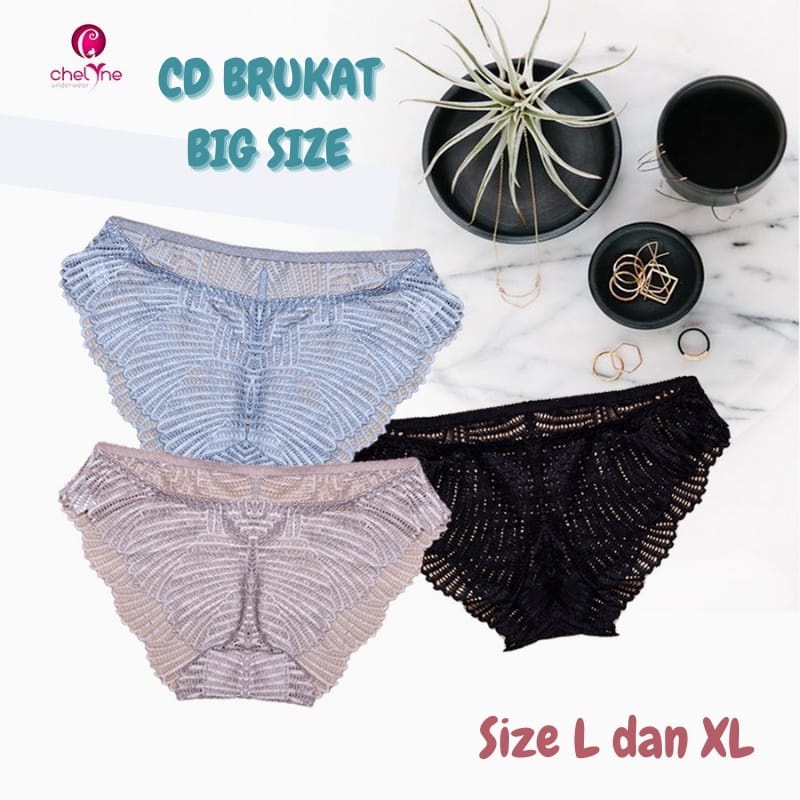 CD Chelyne Brukat L-XL Wanita T2952 Model Mini Lace