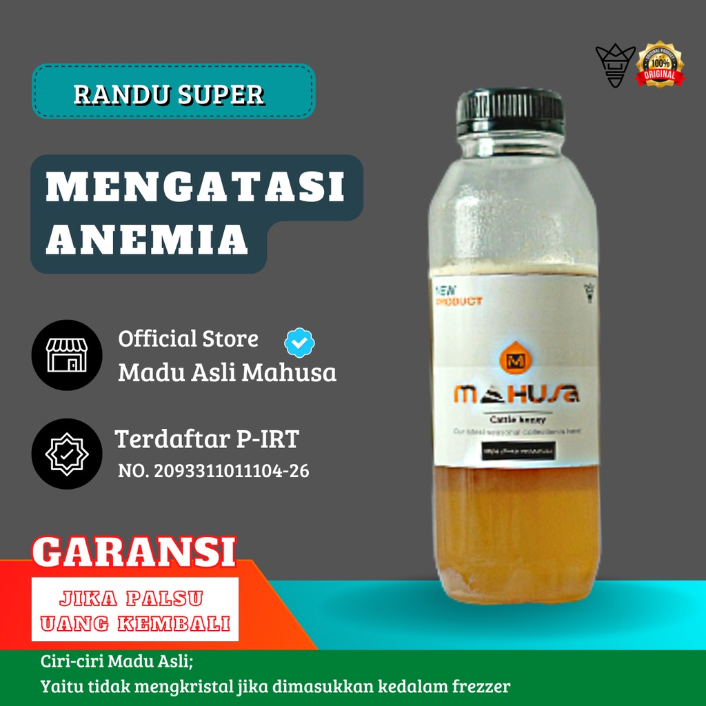 Madu Asli Randu Super 500gr ml   Bajakah 100% Original Urat  Promil Asam Lambung Batuk   Penggemuk  