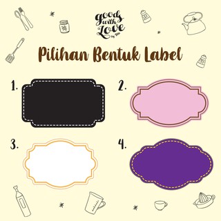 Label Dapur  Custom by GoodsWithLove Kitchen Label 