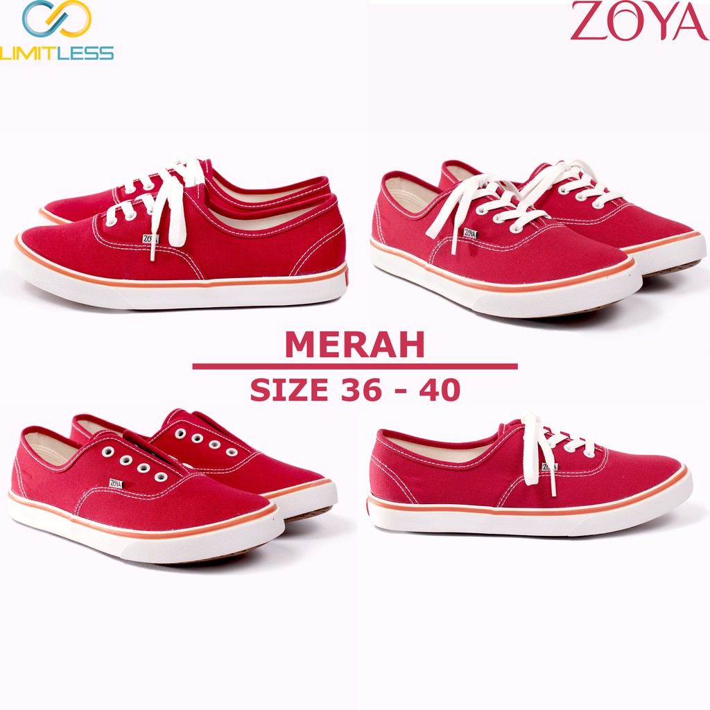 ZOYA Sepatu Kanvas Wanita Canvas Perempuan Sneakers Kasual Style Bernapas cewek