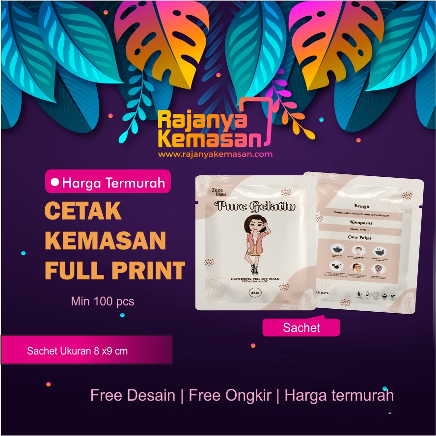 8x9 SACHET - CETAK KEMASAN SACHET FULL PRINTING