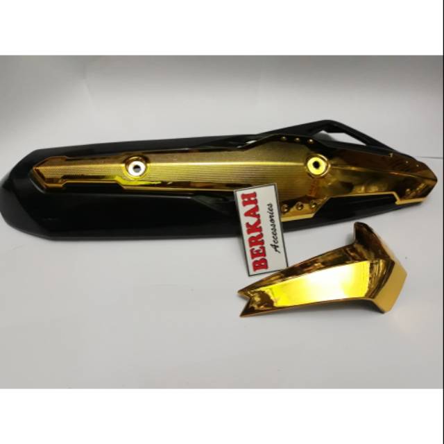 Tutup knalpot vario 125 old plus variasi hawa Gold