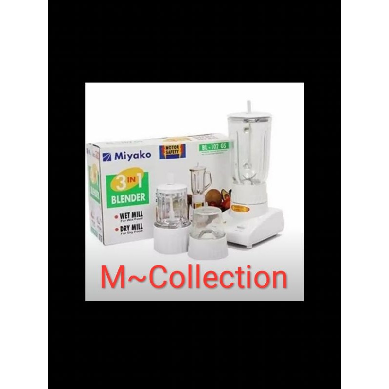 MIYAKO BL 102 GS Blender 3 in 1 Jus Bumbu 1 Liter Baru