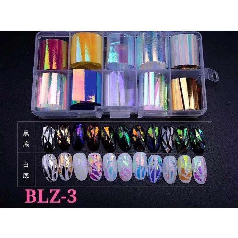 NAIL FOIL KOREAN KOREA GLASS FOIL NAIL ART / FOIL TRANSPARANT NAIL ART KERTAS BENING KOREAN GLASS