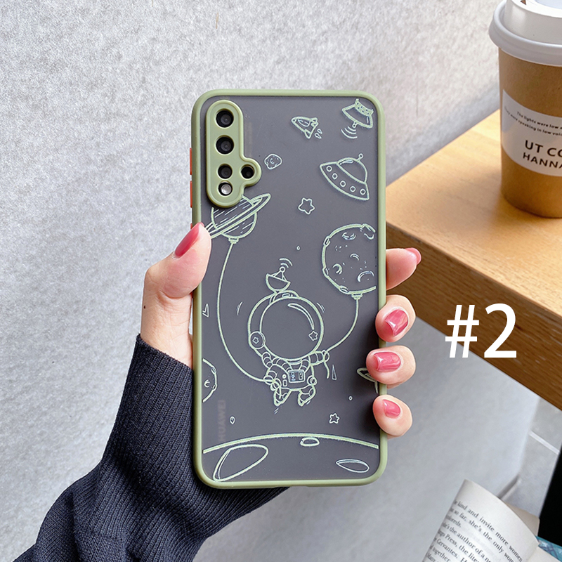 CASE XIAOMI 10 9 8 Note10 Lite Pro Redmi Note9 Note8 Note7 9T 9 9A 9C 8 7 A3 Note 10 9 8 7 POCO M3 X2 X3 K20 K30 INS NASA Line astronaut Skin feel soft Protect camera case-2
