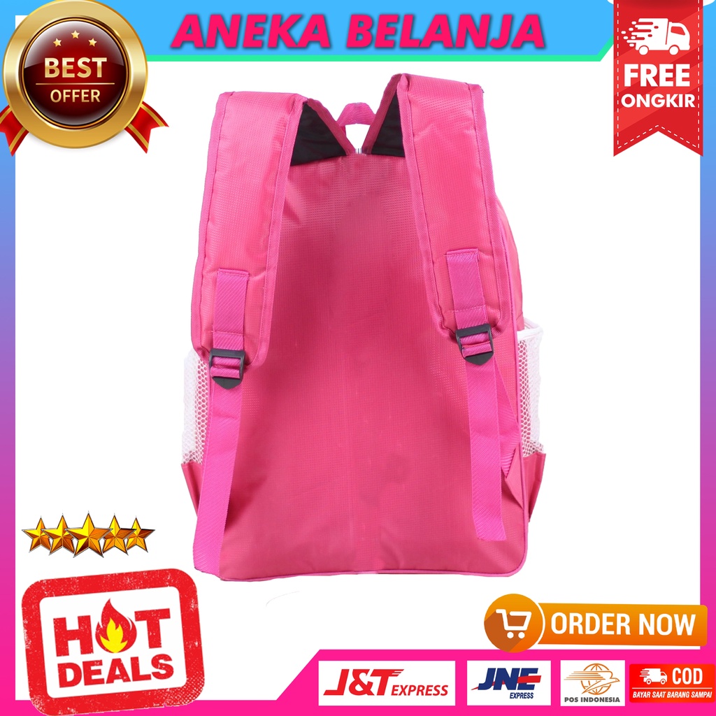 TAS RANSEL ANAK PEREMPUAN MOTIF FROZEN PINK TAS KARAKTER ANAK SEKOLAH TK SD MURAH MULTIFUNGSI