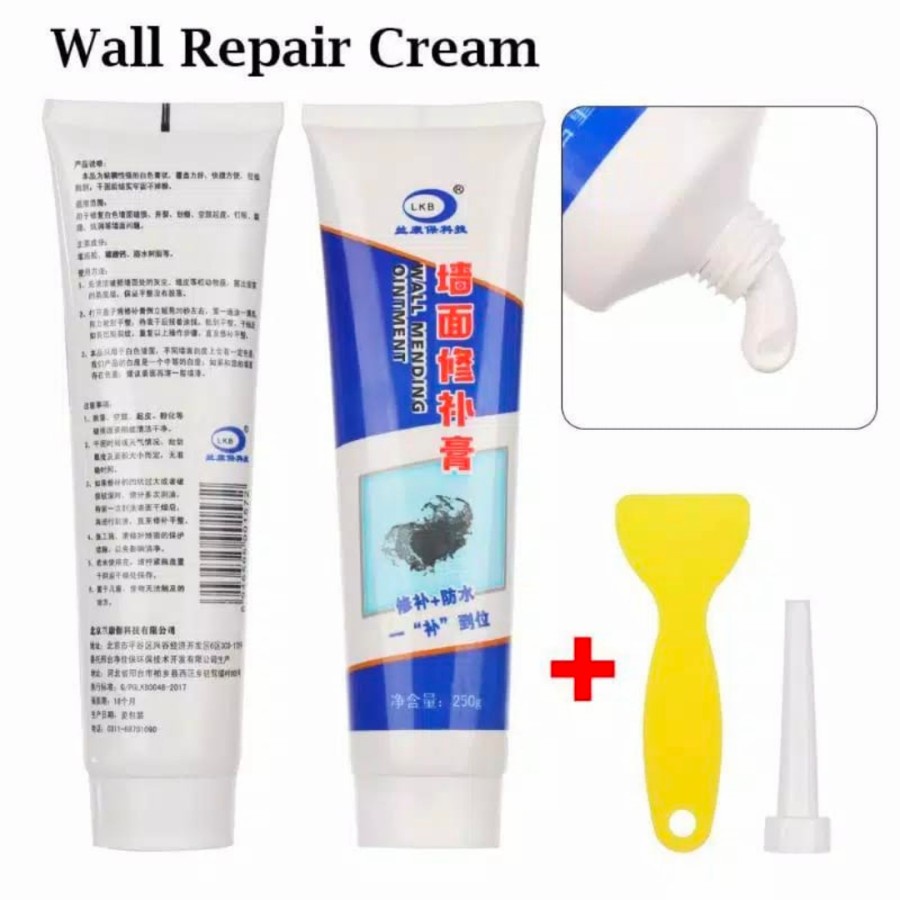 white wall repair cream - dempul ajaib tanpa tukang 2PCS