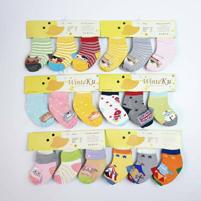 Kaos Kaki WINTEKU 3IN1 Newborn 0-6bln