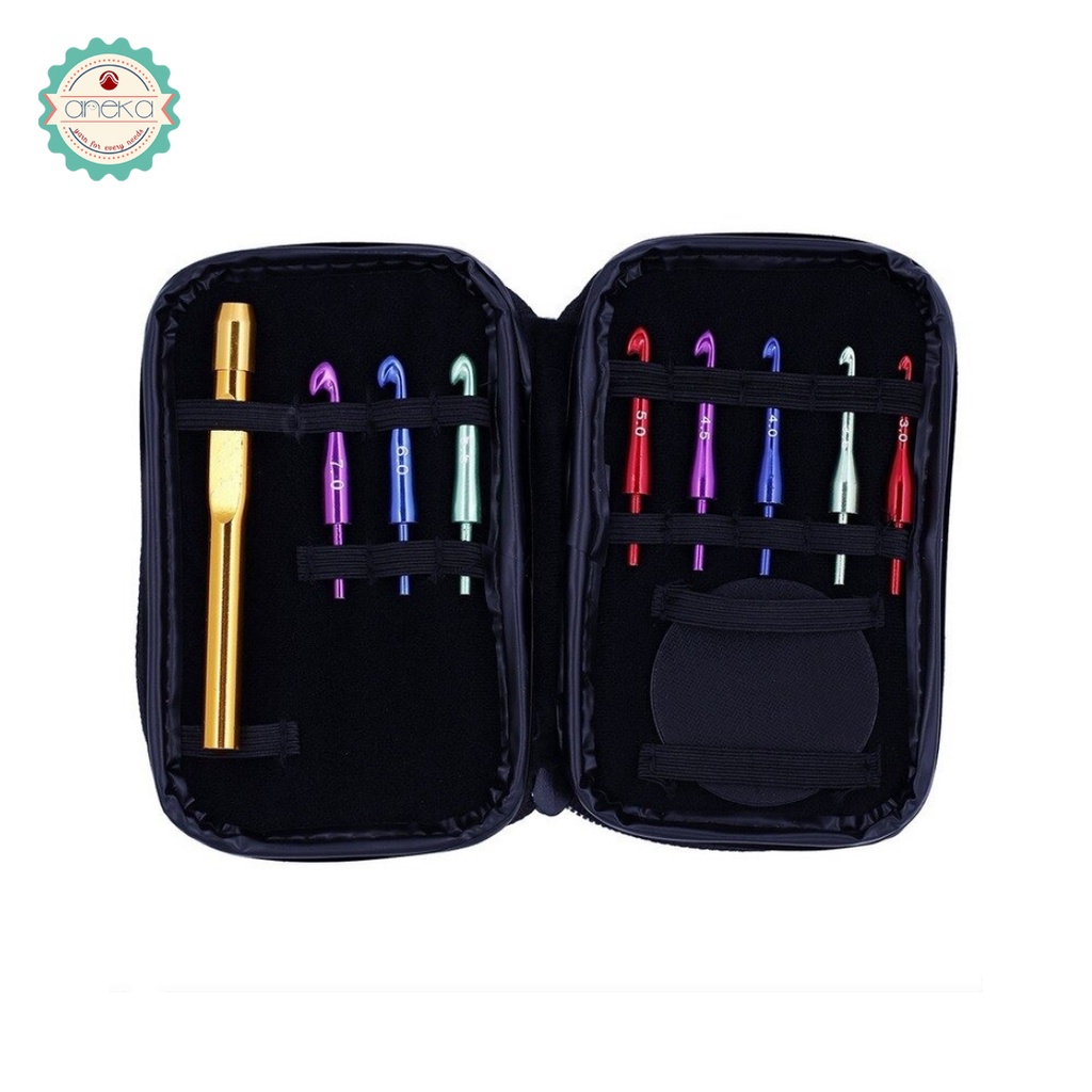 AnekaBenang - Hakpen Interchangeable Set Dompet / Crochet Hooks With Case